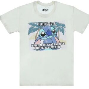 Disney Stitch Feeling Cute Graphic Tee Size M